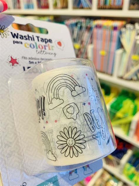 WASHI TAPE PARA COLORIR LEOARTE Dona Maria Papelaria Criativa