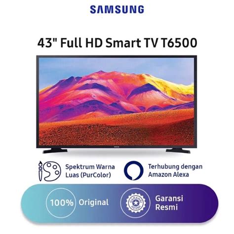 Jual TV Samsung LED 43 Inch Smart TV T6500 Full HD UA43T6500 Garansi