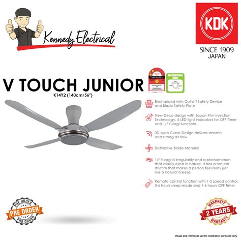 Kdk Cm V Touch Junior Ceiling Fan K Y Kennedy Electrical