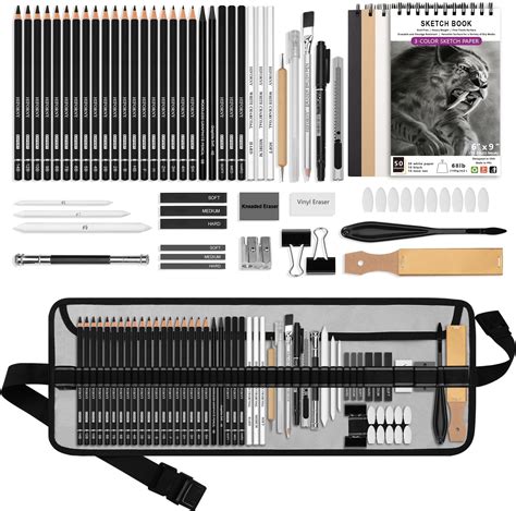 Hiforny Pcs Drawing Kit Sketching Pencil Set Sketch Pencils Art