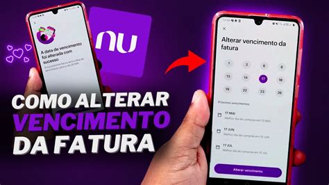 Como Alterar O Vencimento Da Fatura Do Nubank Youtube