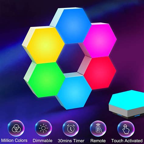 Customized Led Hexagonal Light Without The One Step Installation For