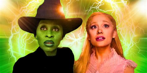 Wicked Movie Image Shows Detailed Look At Elphaba And Glindas Iconic Costumes