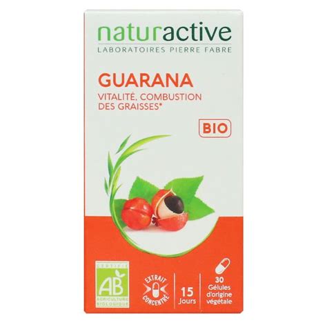 Naturactive Guarana Est Un Compl Ment Alimentaire Sous Forme De G Lules