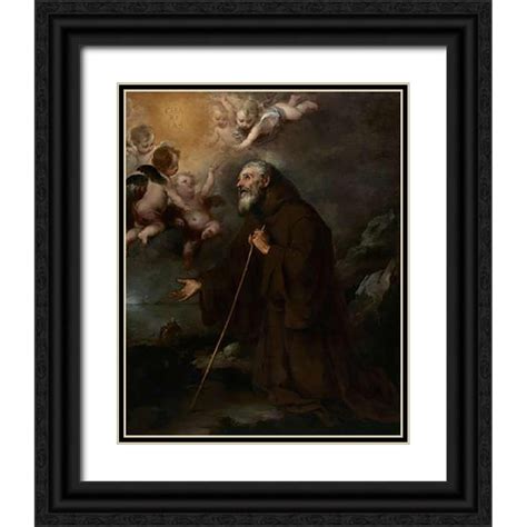 Murillo Bartolome Esteban X Black Ornate Wood Framed With Double