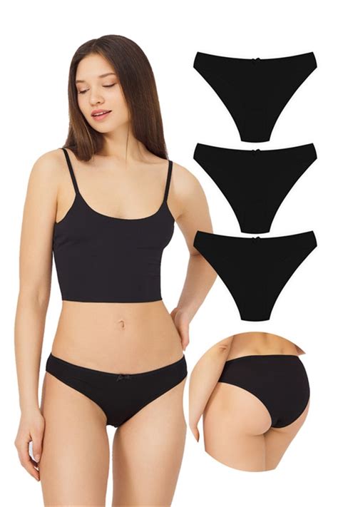 Cottonhill Basic Pamuklu Kadın Bikini Külot 3 lü Paket 7 Fiyatı Yorumları Trendyol