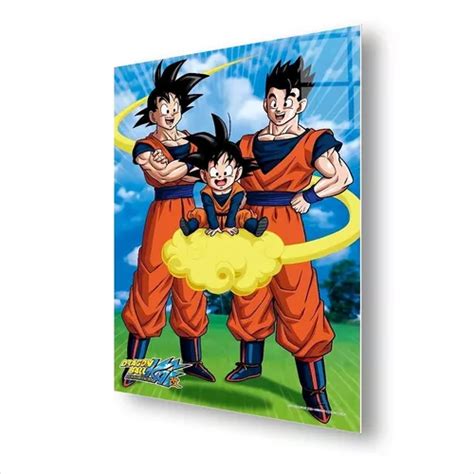 Cuadro Metalico Goku Gohan Goten Dragon Ball Arte Aluminio En Venta En