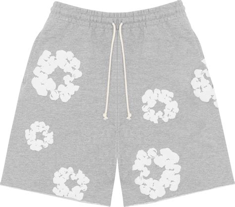 Denim Tears Grey Cotton Wreath Sweatshorts Inc Style