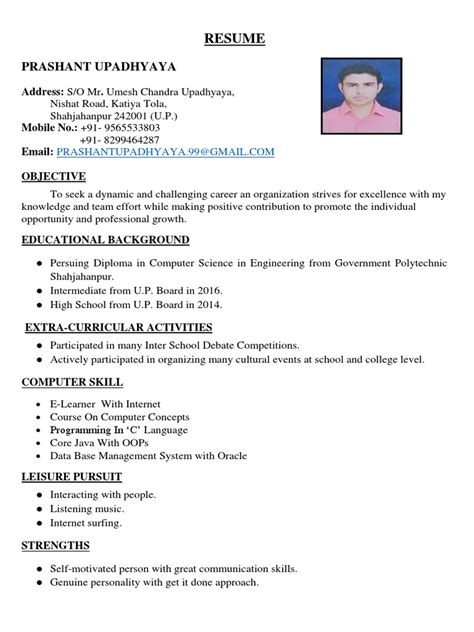 Prashant Resume Pdf