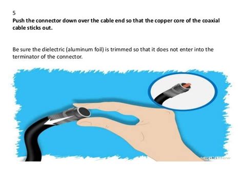 Coaxial cable installation