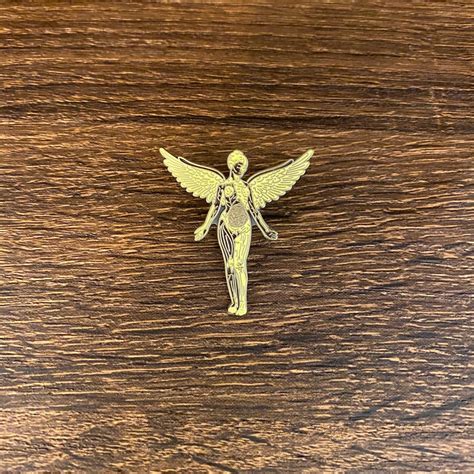 Nirvana Angel Logo Enamel Pin Rip Kurt Cobain You Are Missed Etsy