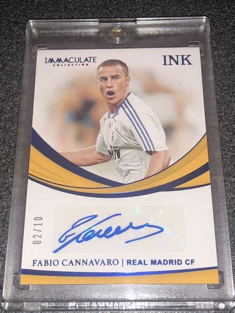 【目立った傷や汚れなし】【10シリ】18 19 Panini Immaculate Soccerfabio Cannavaroreal