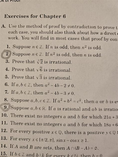 Solved Use The Method Of Proof By Contradiction To Prove The