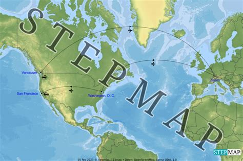 StepMap übersicht reise Landkarte für Welt