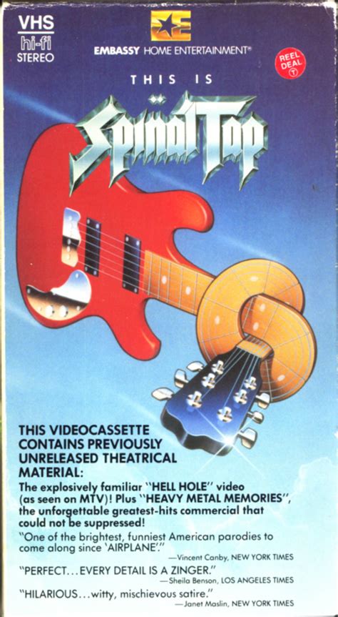 This Is Spinal Tap Vhs Island
