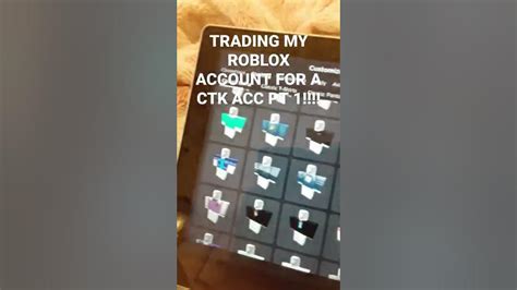 Part 1 Trading My Rblx Acc For A Good Crk Account Youtube