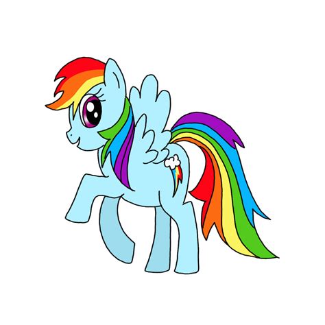 How to Draw Rainbow Dash | My Little Pony - Step by Step Easy Drawing Guides - Drawing Howtos