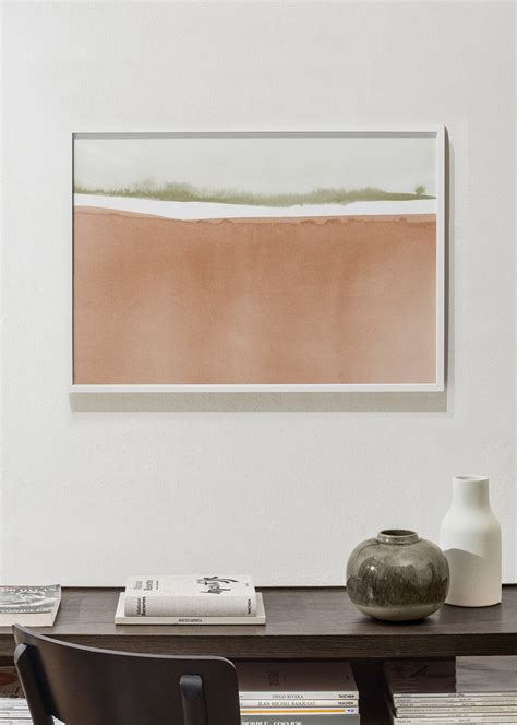 Cuadro Nórdico Watercolor Landscape N 41 Sienna Cuadros Modernos Y Láminas Decorativas Artesta