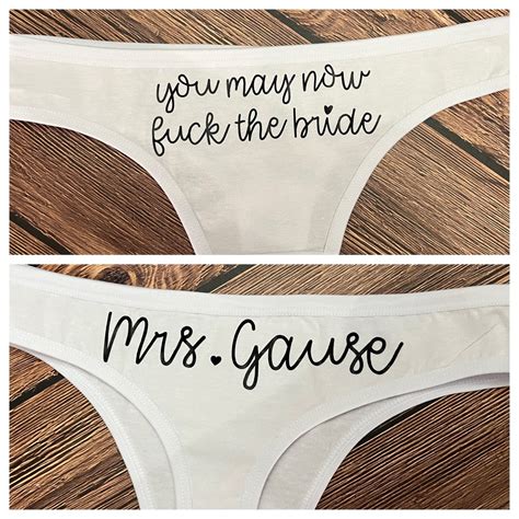 You May Now Fuck The Bride Personalized Wedding Day Underwear Underwear