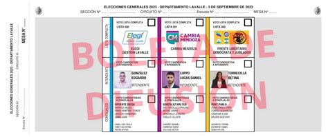 Boletas Municipales Elecciones