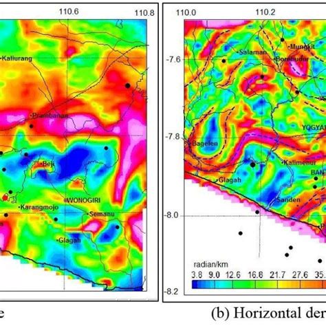 A Tilt Angle Tdr Of The Bouguer Gravity Anomaly B Total