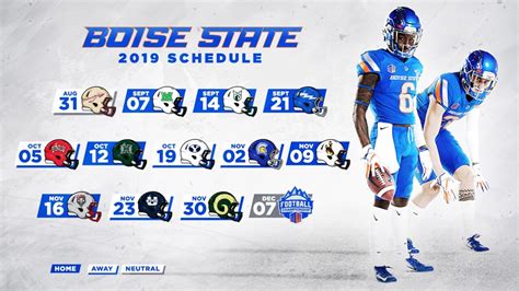 2019 Boise State football schedule released