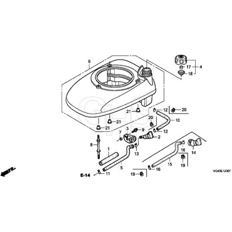 Honda HRG536C3 SDEA MZCG 6500001 6526796 Fan Cover Diagram GHS