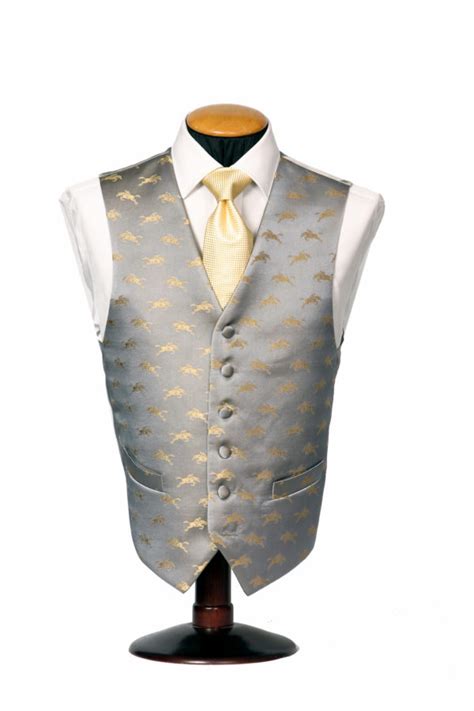 Cream Linen Floral Embroidered Waistcoat With Blue Flowers