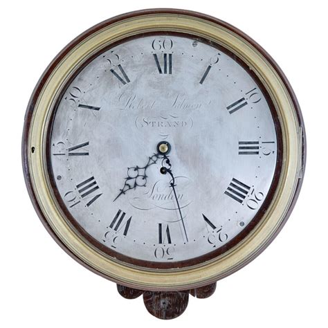 18th Century Georgian Wall Clock By Robert Salmon For Sale At 1stdibs