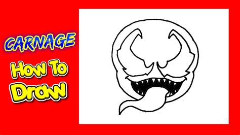 How To Draw Carnage Step By Step Drawing Of Carnage YouTube