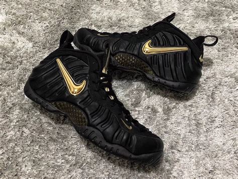 Nike Air Foamposite Pro Black Metallic Gold 624041-009 Release Date - SBD