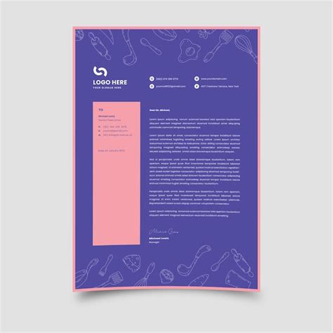 Premium Vector Letterhead Template Vector Design