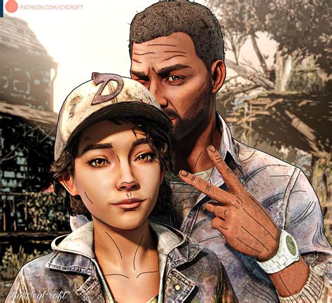 The Walking Dead Game Clementine And Lee By Icycroft On Deviantart Walking Dead Game The