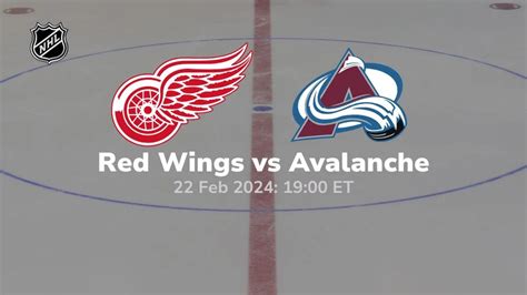 Detroit Red Wings Vs Colorado Avalanche Prediction