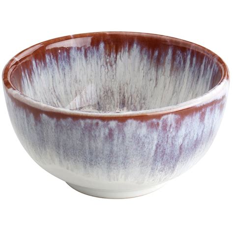 Reactive Glaze Ceramic Appetizer Dip Bowl Pink In Dip Bowl