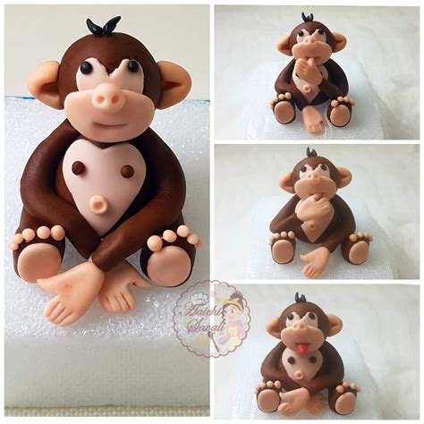 Learn To Create Delicate And Amazing Fondant Monkey Edible Cake Topper