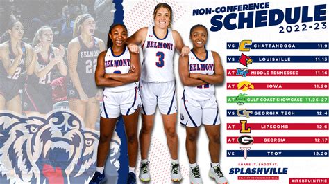 Belmont Womens Basketball Drops 2022 23 Non Conference Schedule The