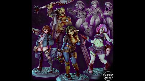 Pinups Of The Apocalypse June Release Gaz Minis Youtube