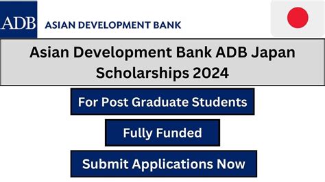 Asian Development Bank Adb Japan Scholarships 2024 Fully Funded