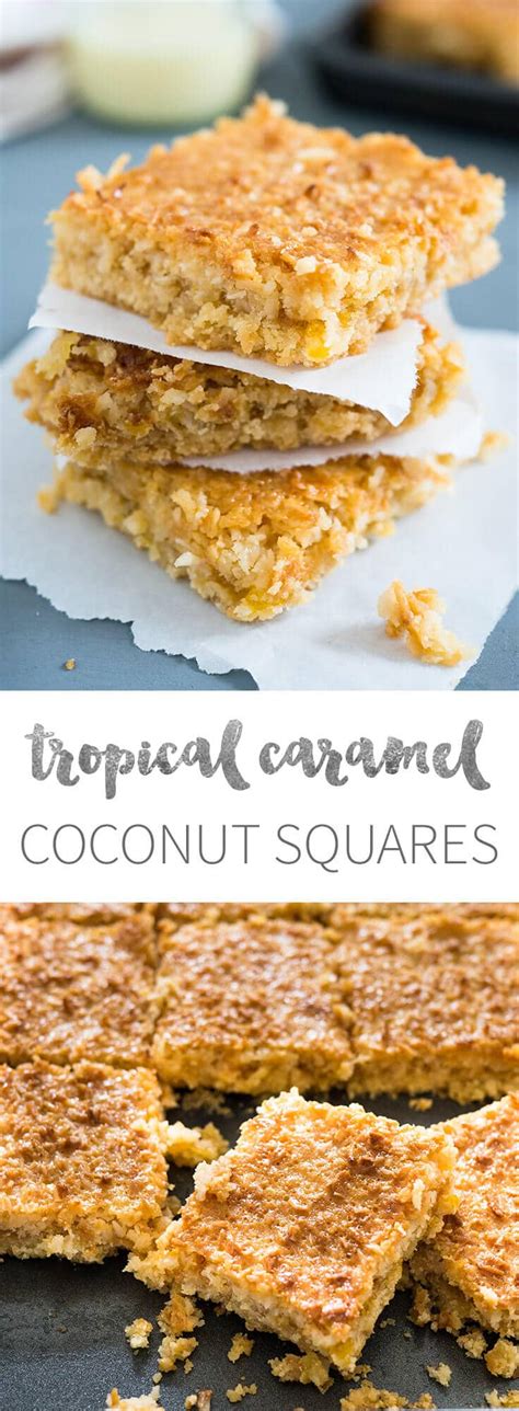 Tropical Coconut Squares - Plated Cravings