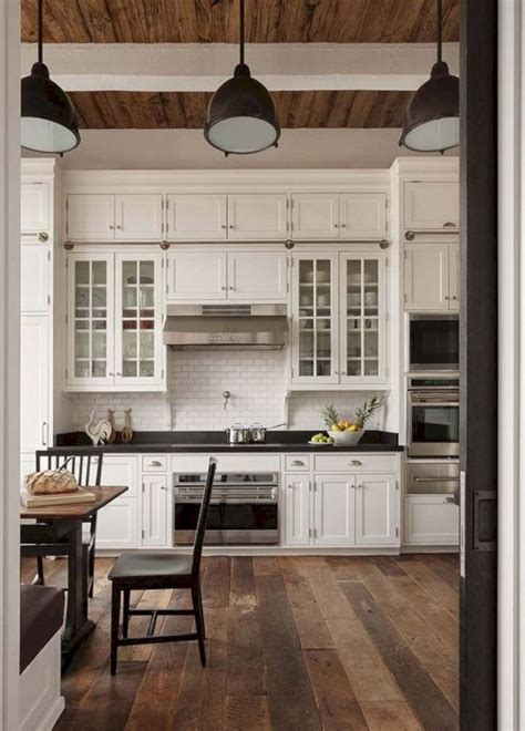 40 Inspiring Rustic Farmhouse Kitchen Cabinets Remodel Ideas Farmhouse Style Kitchen Ikea