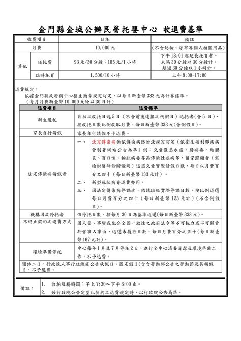 金門縣政府社會處 金門縣托嬰中心