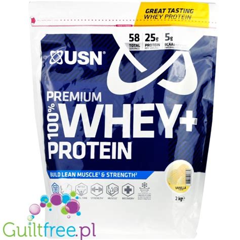 USN Whey Premium Protein Vanilla 2KG Protein Powder With WPI WPH I WPC