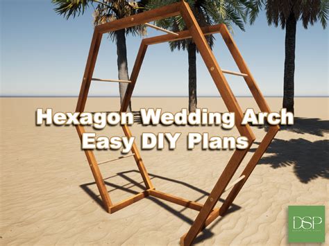 Portable Hexagon Wedding Arbor DIY Plans Hexagon Wedding Arch Plans