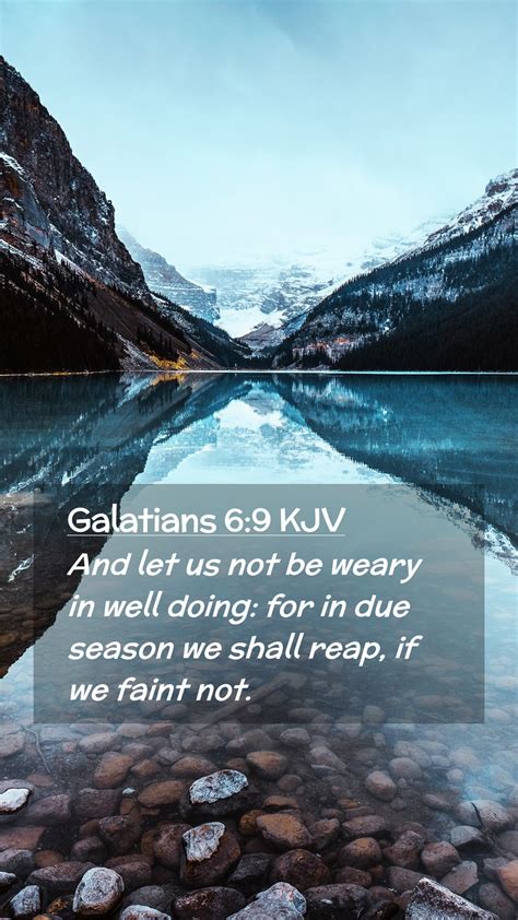 Galatians Kjv Mobile Phone Wallpaper And Let Us Not Be Weary In