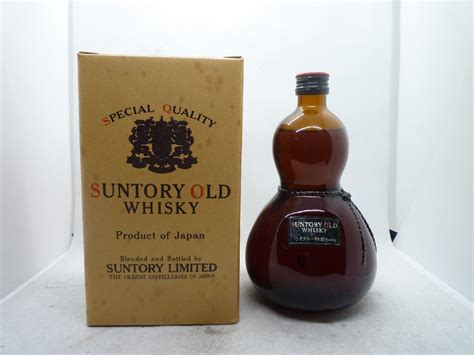 【やや傷や汚れあり】【古酒 未開栓】【1000円スタート】suntory Old Whisky サントリーオールド ひょうたん型ボトル 特級