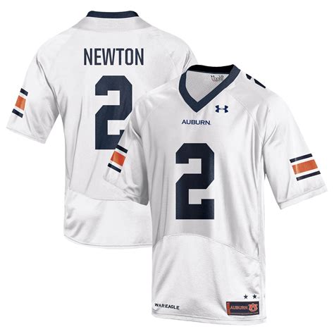 Under Armour Cam Newton Auburn Tigers White Replica Jersey