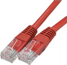 SK PATCHCORD UTP KAT 5E KABEL SIECIOWY LAN 2X RJ45 LINKA CZERWONY 5M