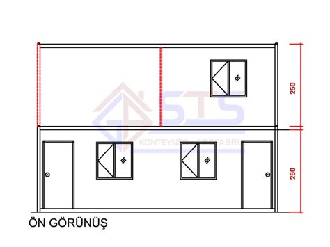 42 m² Birleşimli Konteyner Ev Kemalpaşa Konteyner