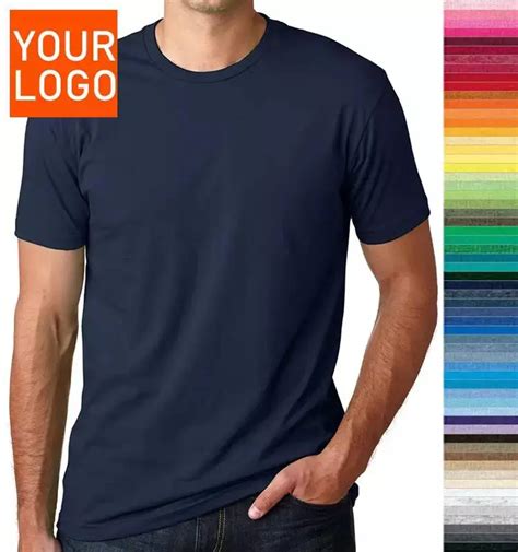 Solid Color Men's T Shirt Wholesale Price Direct Factory Manufacture Customized Moq Men's T ...